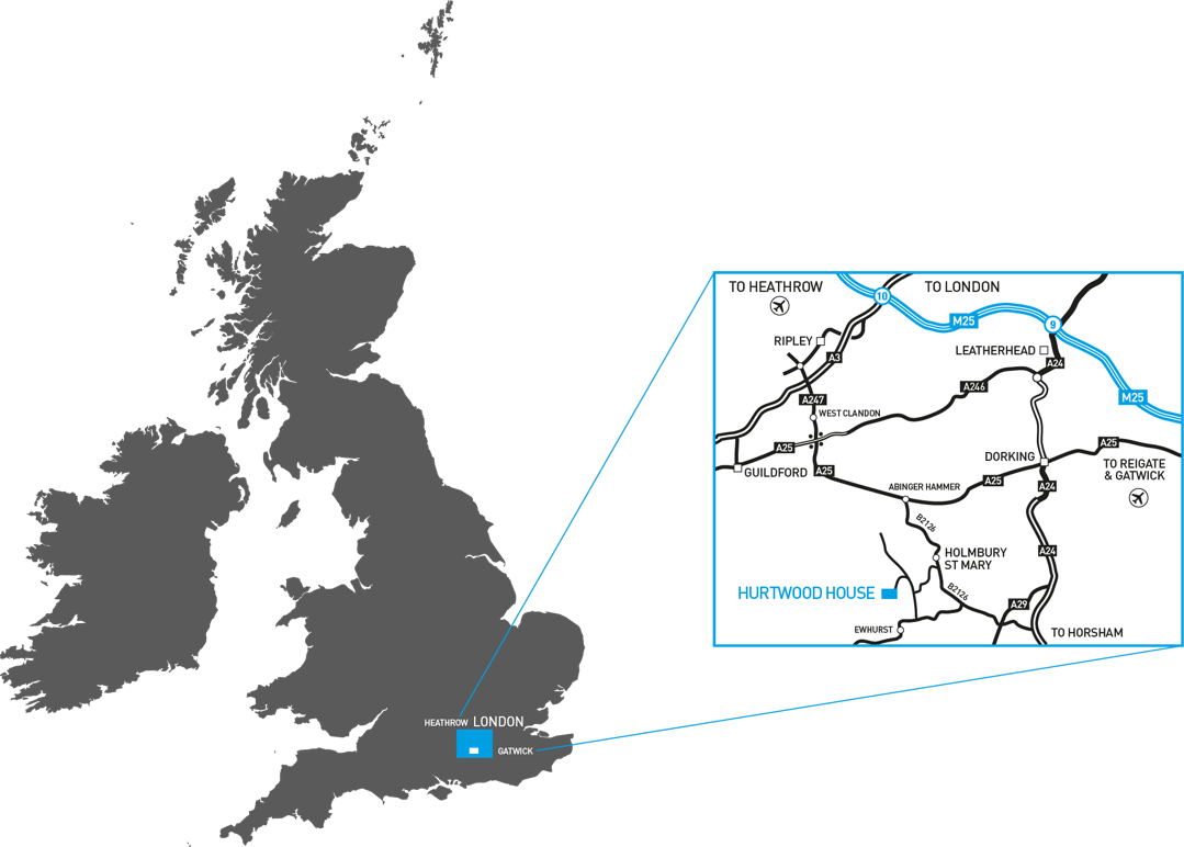 hurtwood map